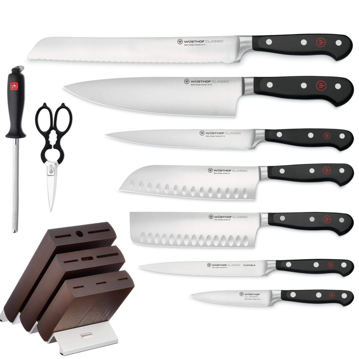 Set Wusthof 9 pezzi + ceppo