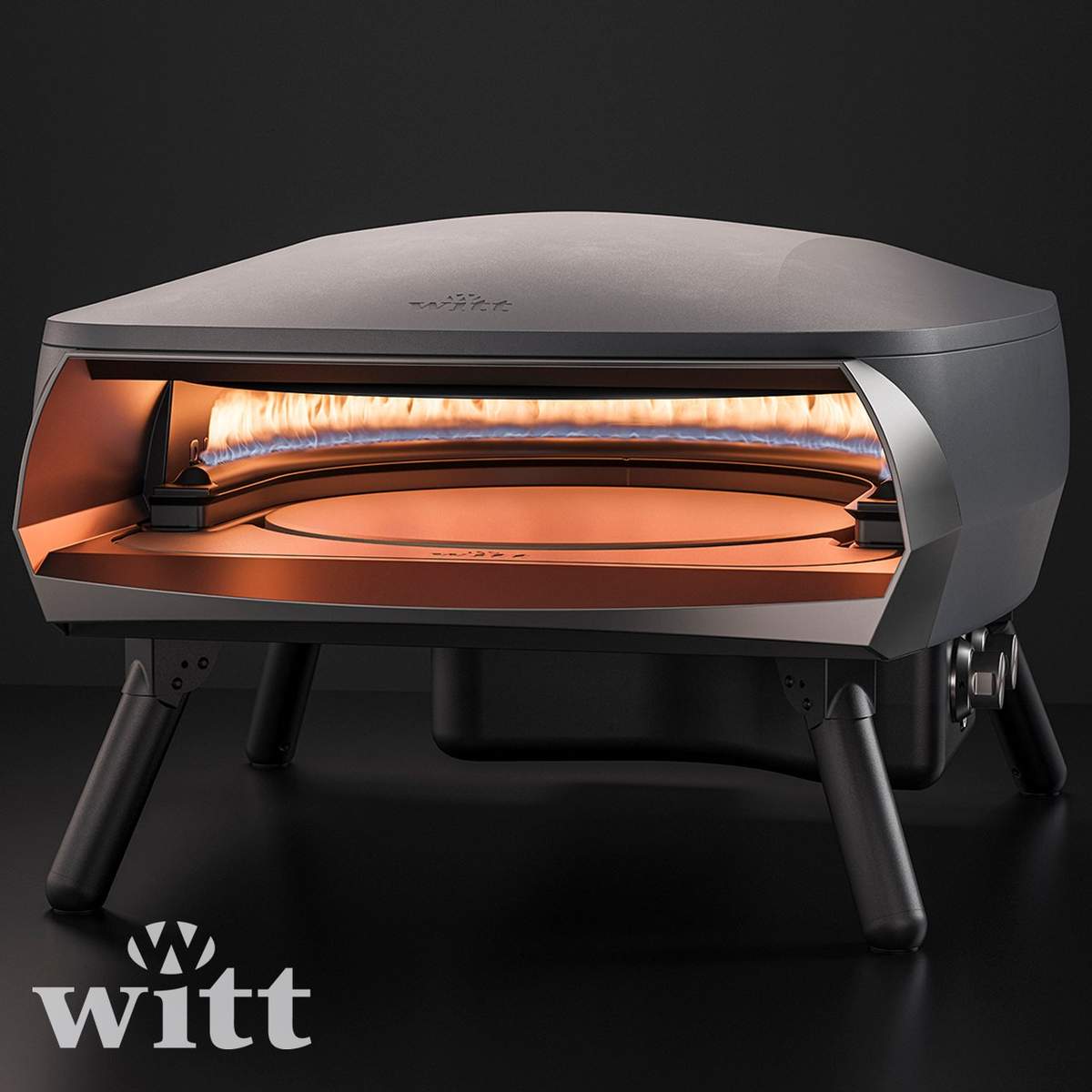Kit forno pizza Etna Rotante 2.0 Witt + pala in alluminio 35 cm - immagine 5
