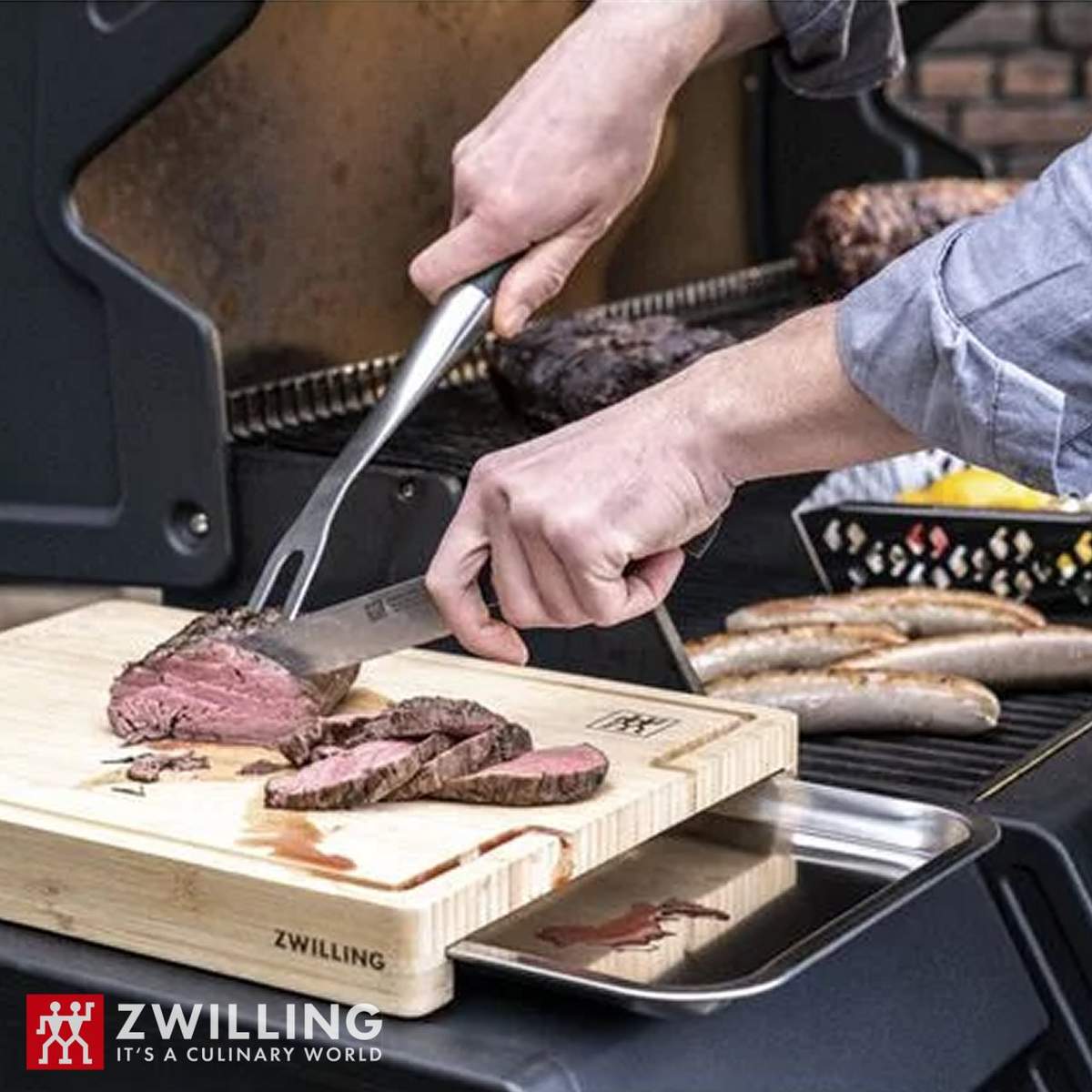 Tagliere in bambù con vassoio Zwilling BBQ 1011175 - immagine 7