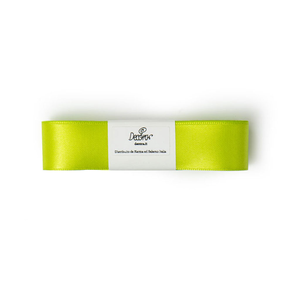 Nastro in Raso Alto cm 2,5Hx3 metri – Verde Chiaro - immagine 2